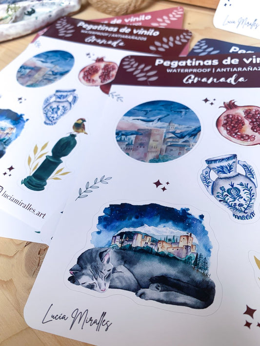 Set pegatinas Granada