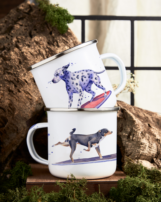 Taza Perritos Surfers